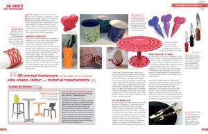 Magazine design layout 3D Create & Print